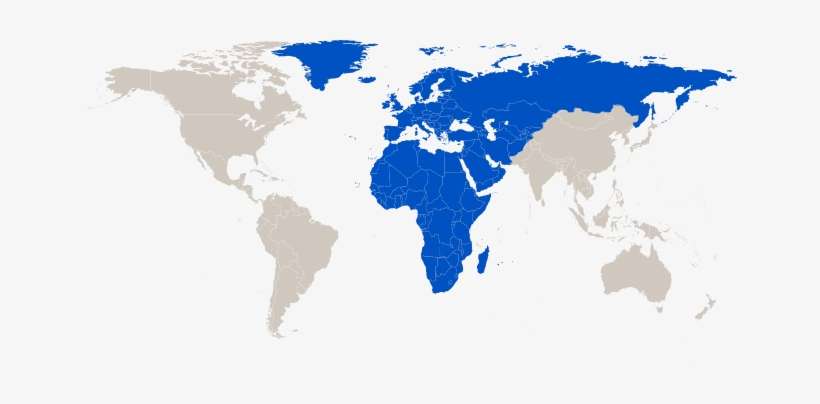 America Image Of Europe, Middle East & Africa - Bank Of America World Presence, transparent png download