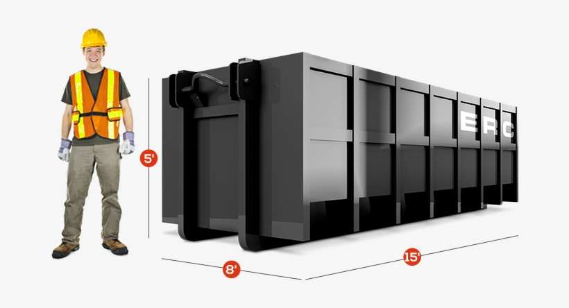 20 Yard Dumpsters - Construction Worker, transparent png download