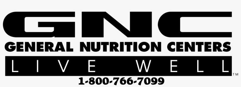 Gnc 2 Logo Black And White - Portable Network Graphics, transparent png download