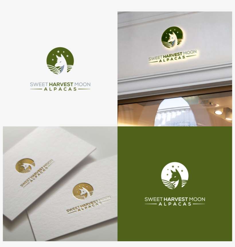 Logo Design By Agng For Sweet Harvest Moon Alpacas - Animal, transparent png download