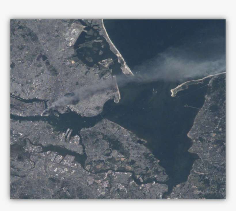 9/11 Image Captured From International Space Station - 9 11 From Space, transparent png download