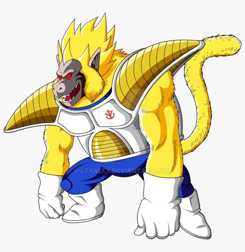 Goldenape - Super Saiyan Ape Art, transparent png download