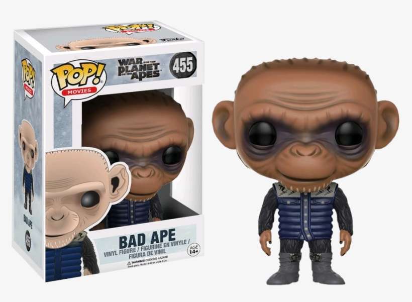 War For The Planet Of The Apes - Bad Ape Funko Pop, transparent png download