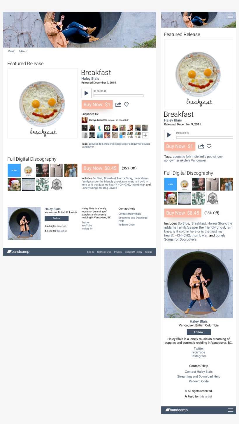 Bandcamp Redesign 4 - Bandcamp, transparent png download