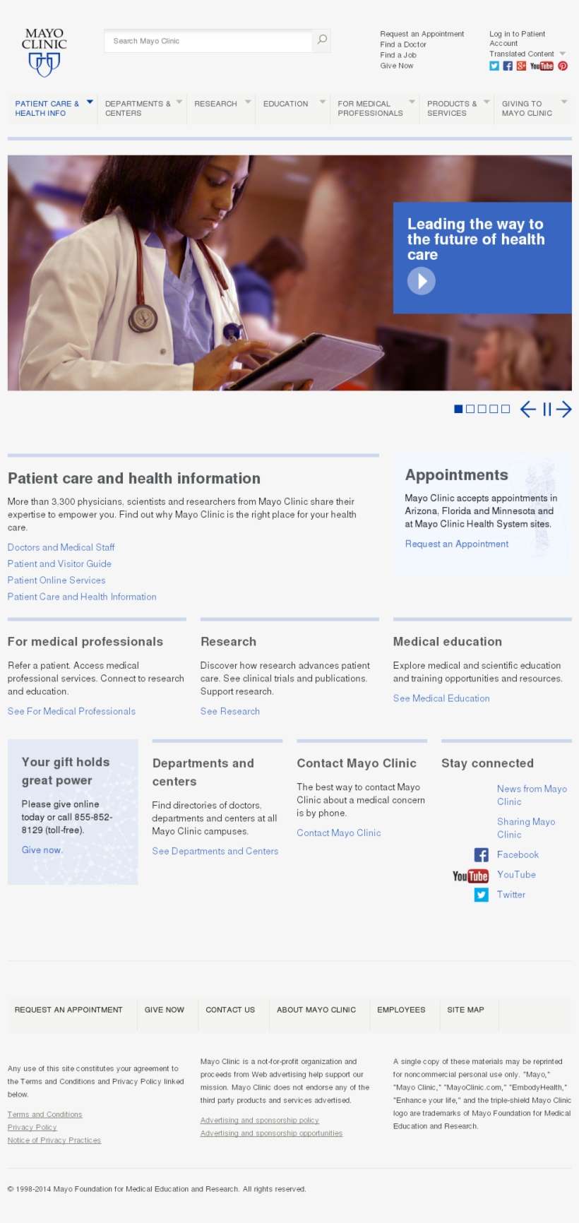 Mayo Foundation For Medical Education And Research - .org, transparent png download