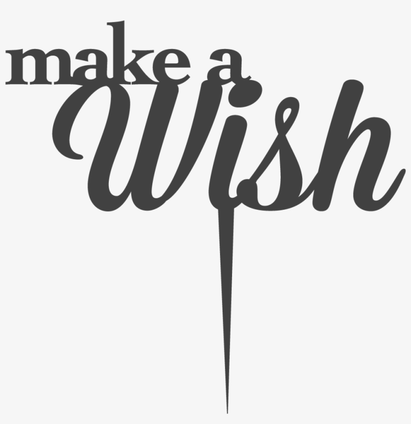Make A Wish Cake Topper - Marketing, transparent png download