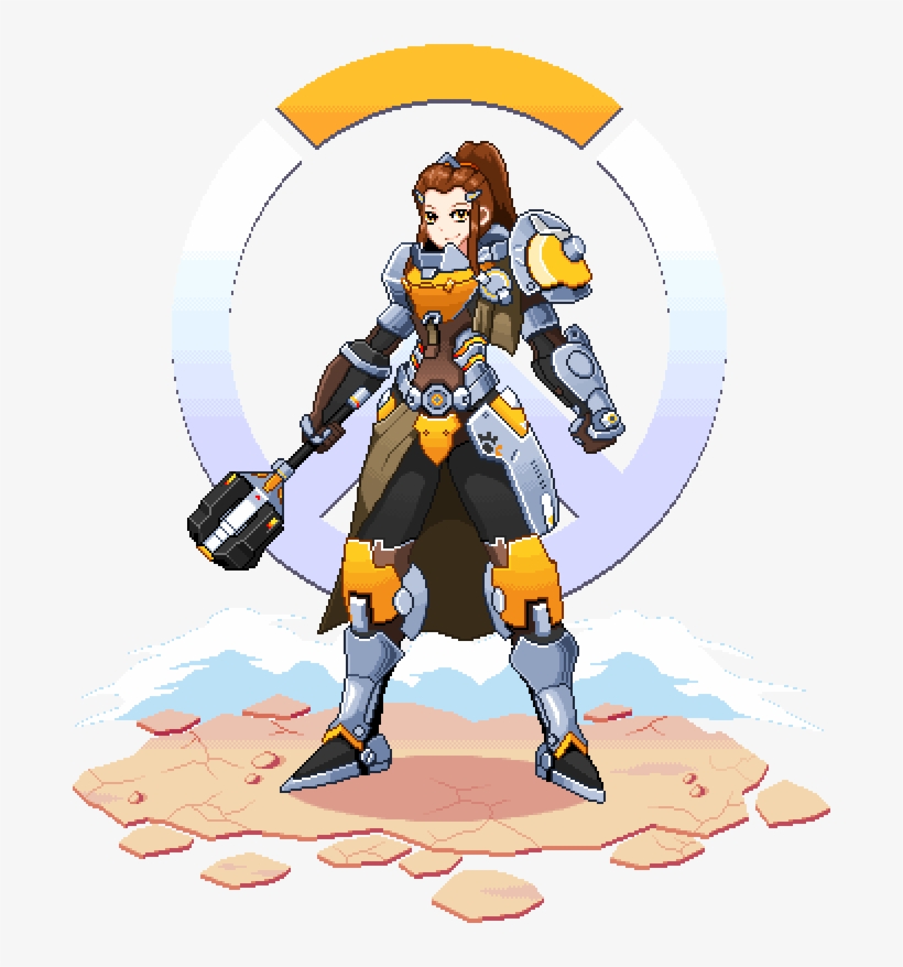 Developers Of Overwatch Released This Character - Overwatch Brigitte Pixel, transparent png download