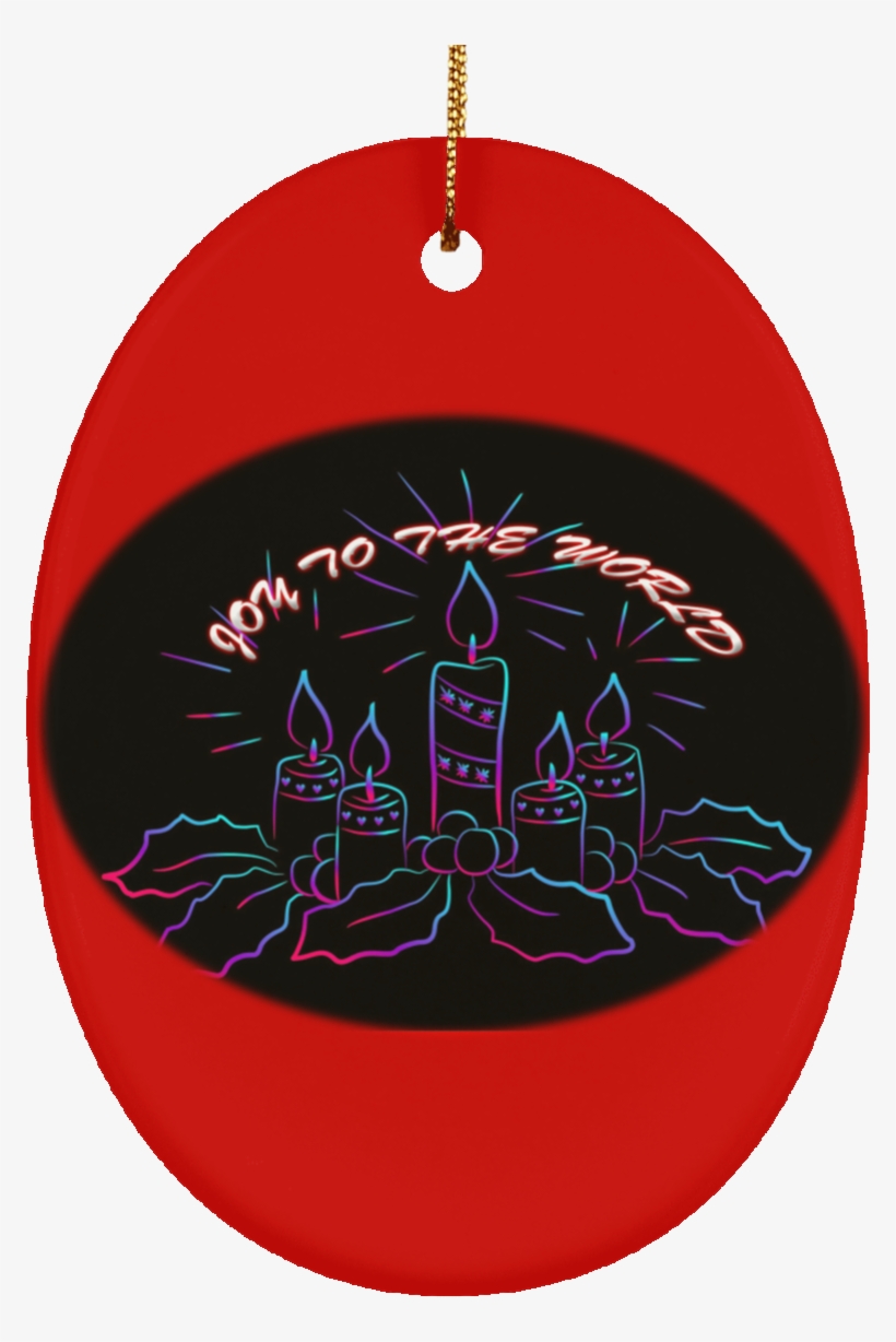 Ceramic Custom Christmas Advent Wreath Joy To The - Einführungs-kranzneon Der Frohen Weihnachten Karte, transparent png download