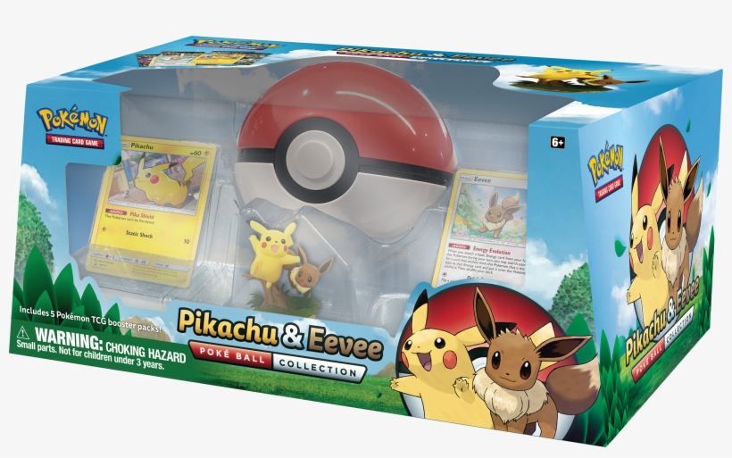 Pokemon Pikachu & Eevee Poke Ball Collection - Pokemon Tcg Pikachu And Eevee Poke Ball Collection, transparent png download