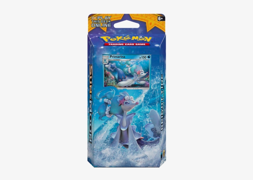 Sun & Moon Bright Tide Primarina Theme Deck - Pokemon - Sun & Moon Theme Decks Trading Cards, transparent png download