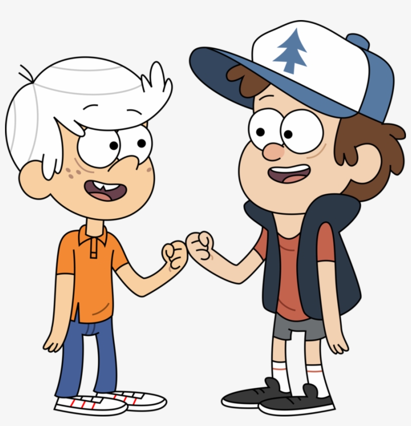 Lincoln Loud And Dipper Pines By C Bart-db6ihge - Loud House Gravity Falls, transparent png download