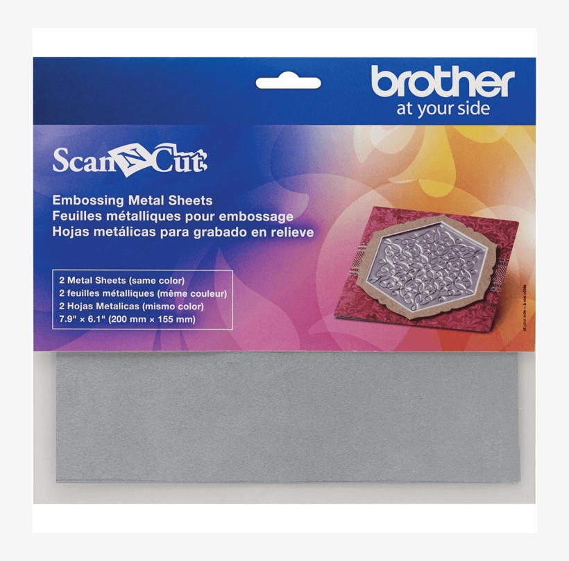 Scanncut Silver Embossing Sheets - Brother Sewing Scanncut Emboss Silver Sheets - Caebssms1, transparent png download
