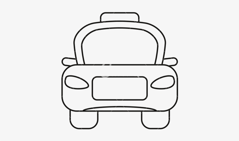 Picture Free Download Clipart Outline And In Color - Car, transparent png download