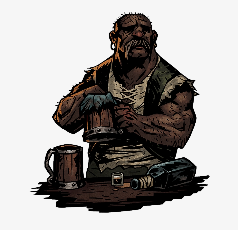 Tavern Character - Darkest Dungeon Bartender, transparent png download
