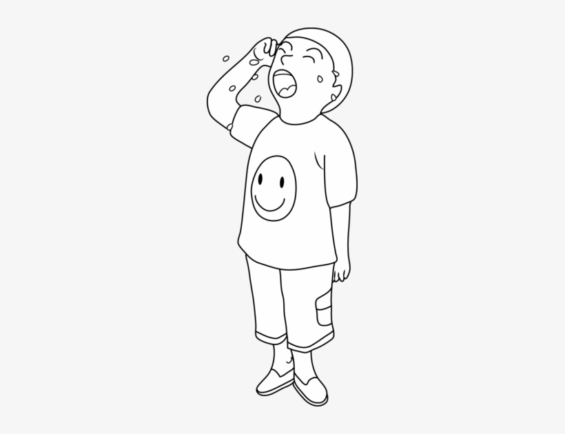 Crying Clipart Black And White