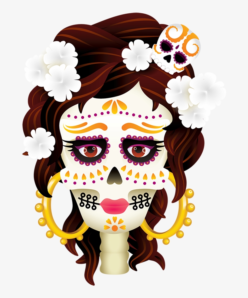 The Day Of The Dead Celebrations In Mexico Can Be Traced - Day Of The Deaths, transparent png download