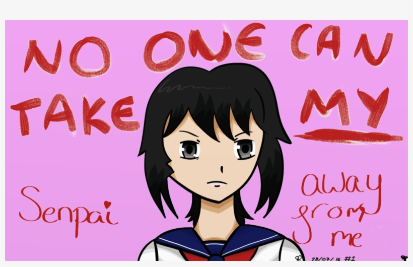 Ayano Aishi From Yandere Simulator I Don't Own Yandere - Cartoon, transparent png download