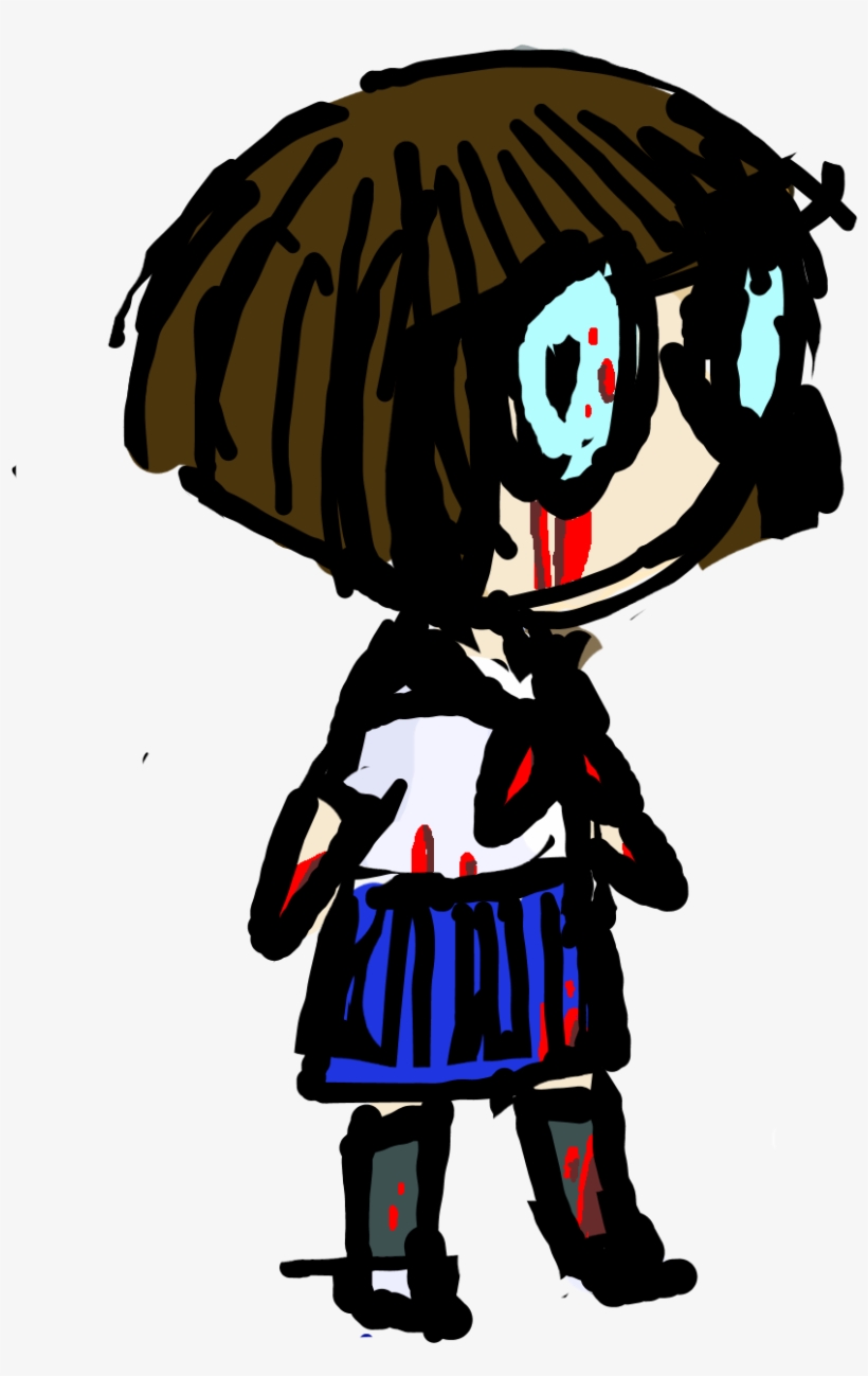 Twisted Yandere-chan - Illustration, transparent png download