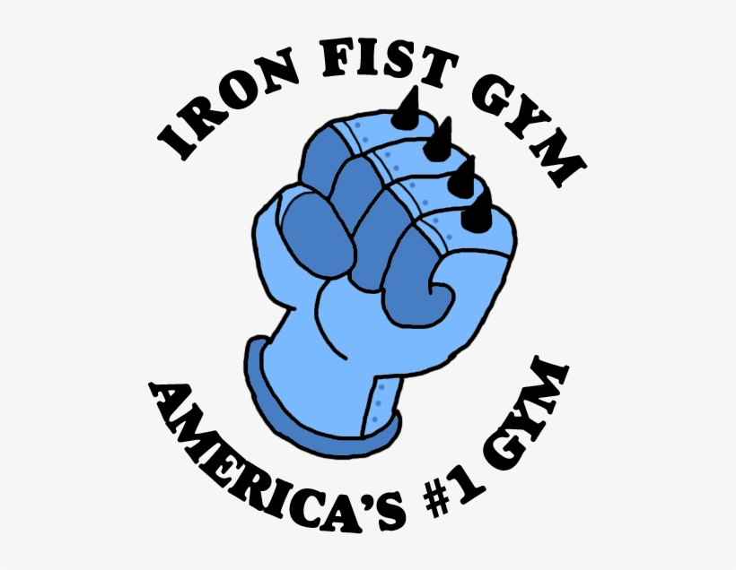 Iron Gym Fist Logo - Gym, transparent png download