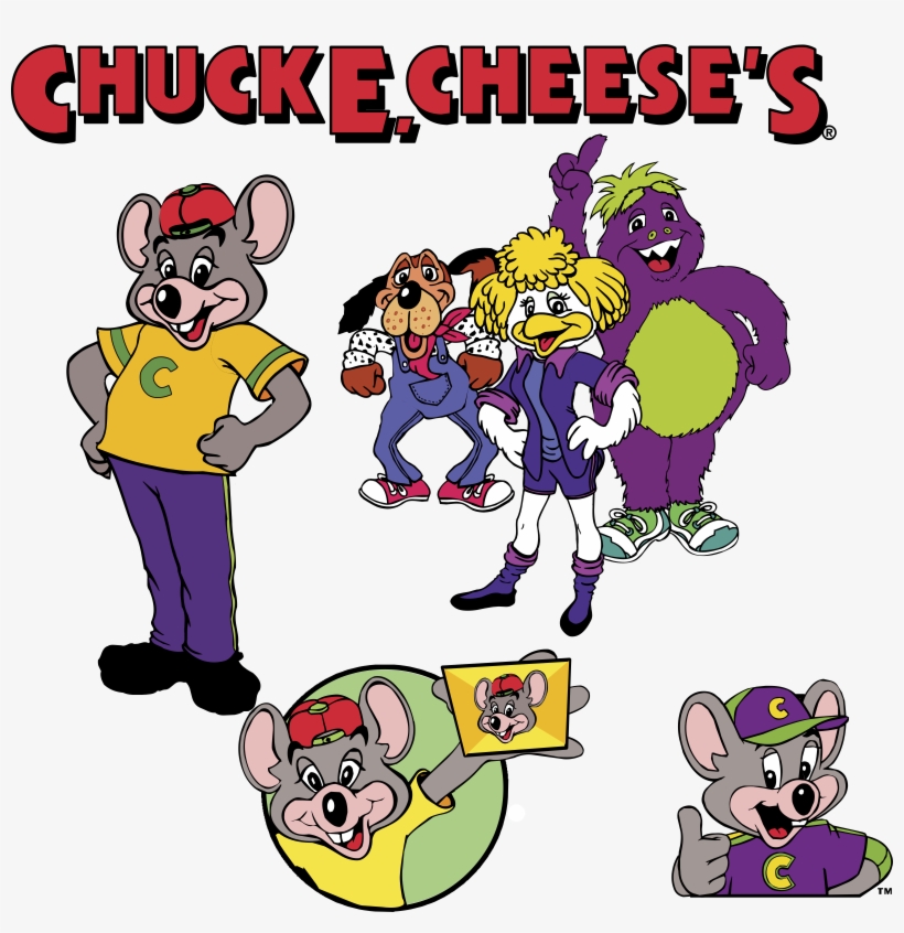 Chuck E Cheese Logo Png Transparent - Chuck E Cheese And Characters, transparent png download