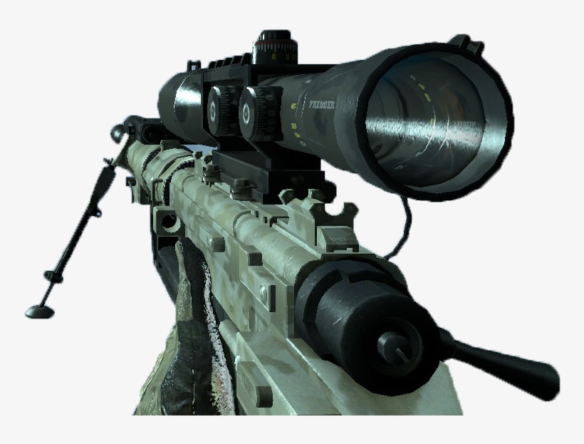 Call Of Duty Sniper Png Download Intervention Sniper Rifle Mw2 Png Image Transparent Png Free Download On Seekpng