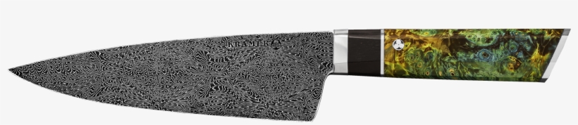 Kramer 8" Mosaic Damascus Chef Knife - Bob Kramer Meteorite Knife, transparent png download