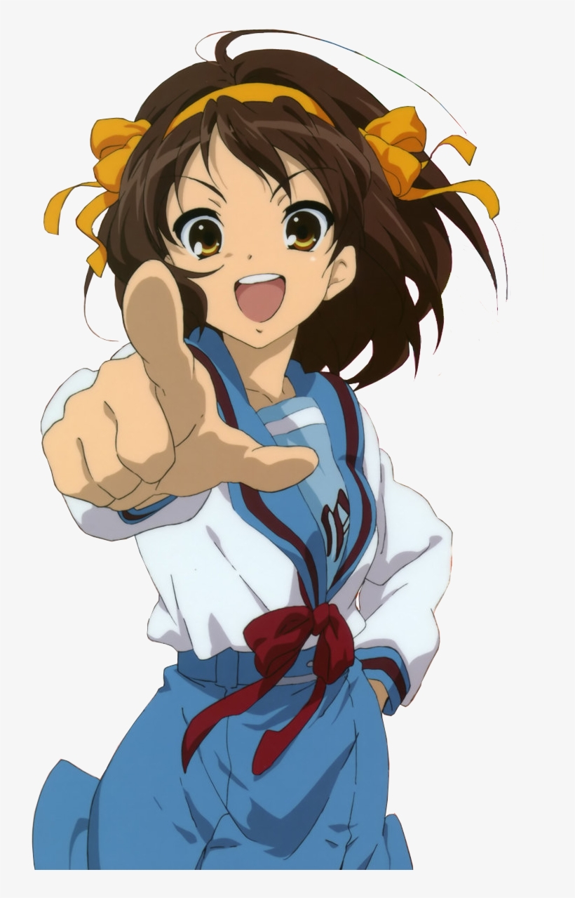 Dress School - Haruhi Suzumiya Pointing, transparent png download