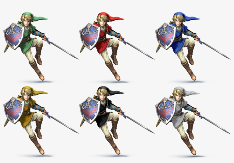Super Smash Bros Zero Suit Samus Alternate Costume - Link Ssb4 Alternate Costume, transparent png download