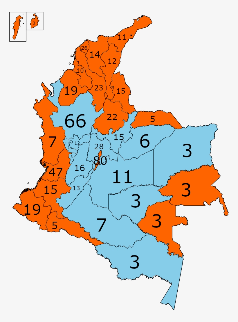 Mapa Colombia Png, transparent png download