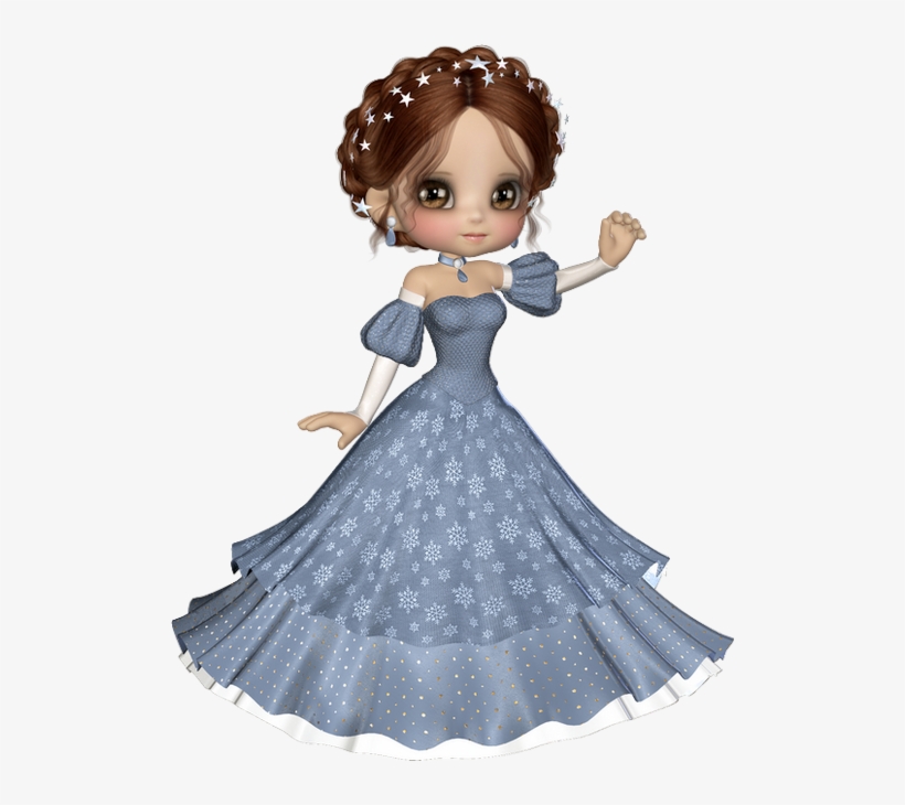 Tube Cookie, Robe Bleue - Doll, transparent png download