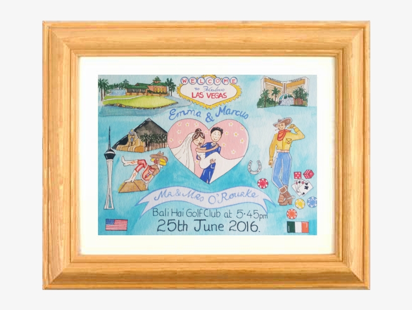 This Painting Was Created For An 18th Birthday - Personalised Paintings, transparent png download