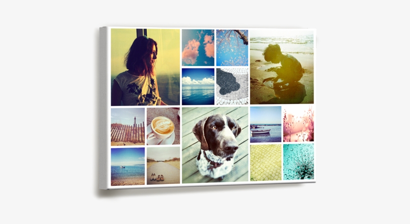 Collage Canvas Print - Collage Canvas 20 X 20, transparent png download