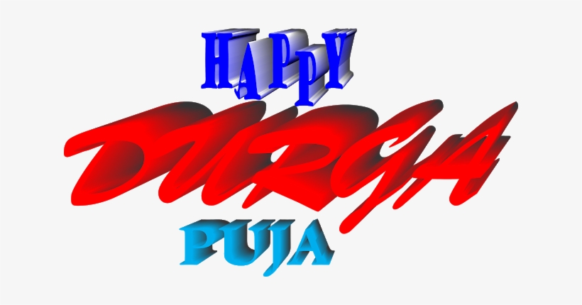 Happy Durga Puja Wallpaper Png - Graphic Design, transparent png download