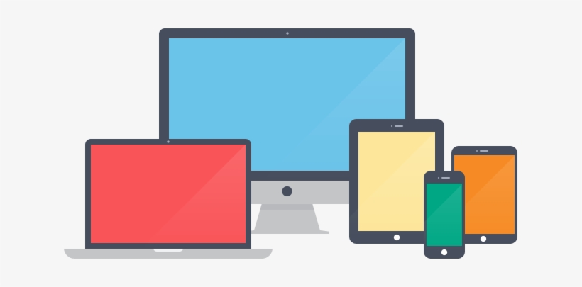 Responsive Web Design Is An Approach To Web Design - Devices Flat Icon Png, transparent png download