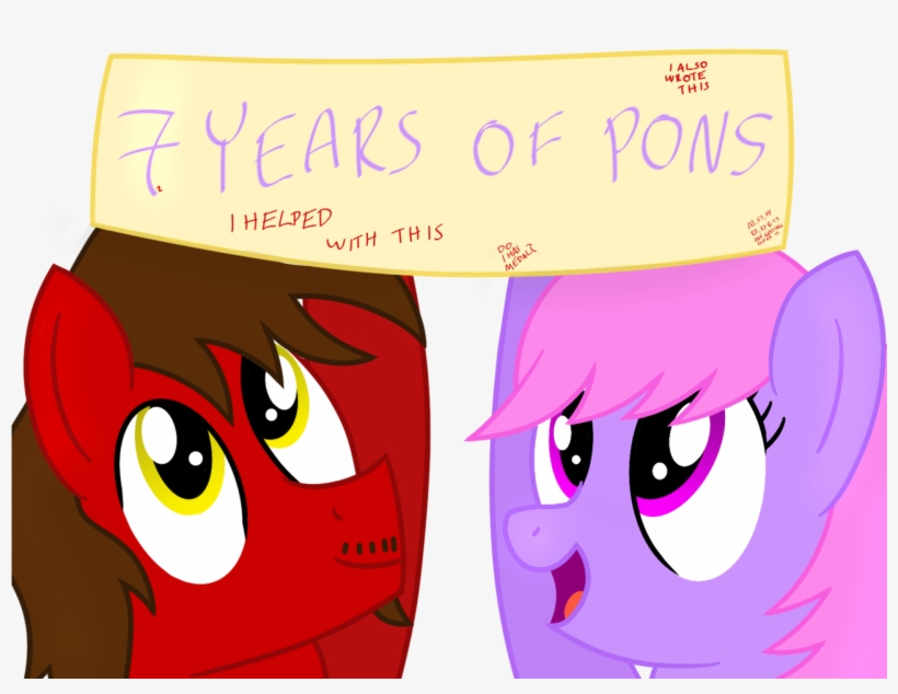Toyminator900, Banner, Duo, Happy Birthday Mlp - Library, transparent png download