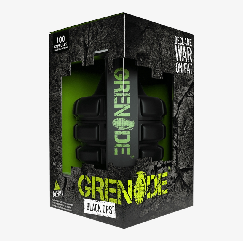 Grenade Black Ops 100 Capsules - Fat Burners, transparent png download