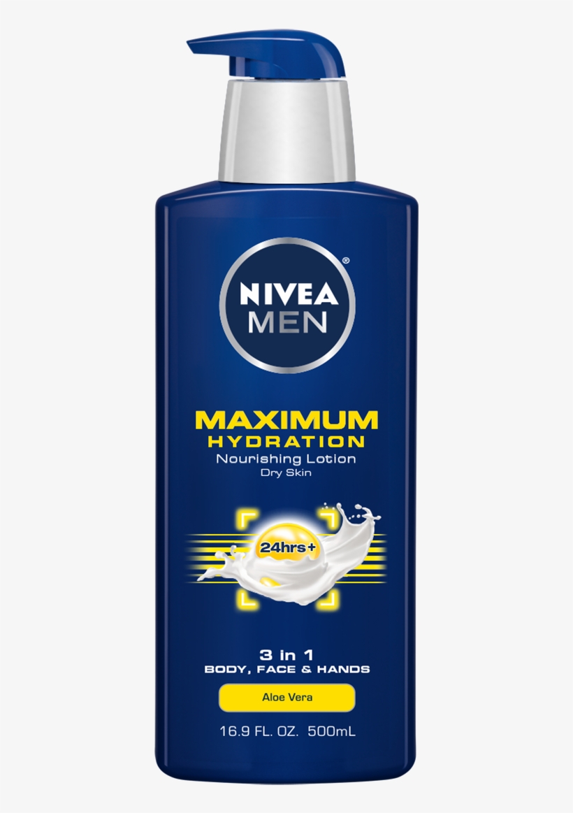 Maximum Hydration Nourishing Lotion - Nivea Men Lotion, transparent png download