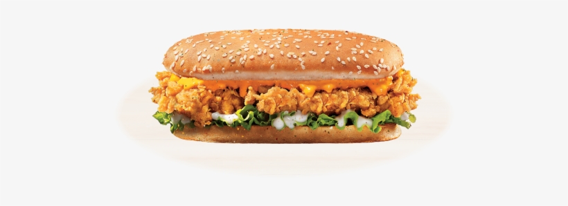 Super Charger Burger - Veg Longer Burger Kfc, transparent png download