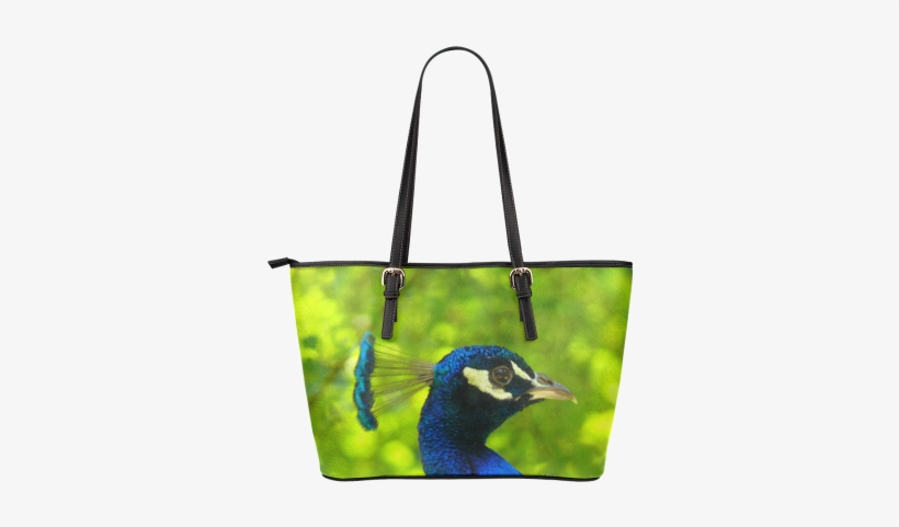 Peacock Leather Tote Bag/small (model 1651) - Handbag, transparent png download