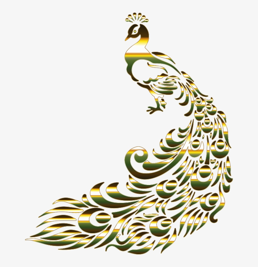 Medium Image - Peacock Gold Transparent Background, transparent png download