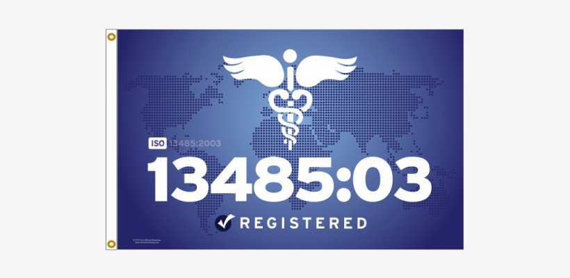 Iso 13485 - 2003 Flag - Iso 1348503 Registered Flag 4 Ft X 6 Ft Nylon, transparent png download