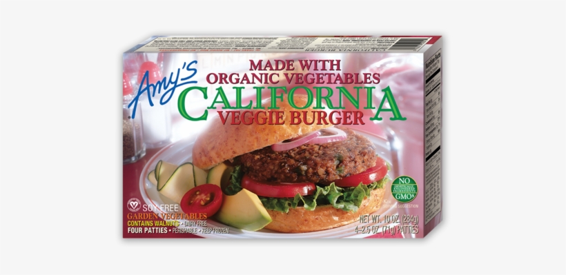Amy's Veggie Burger - Amy's California Veggie Burger, transparent png download