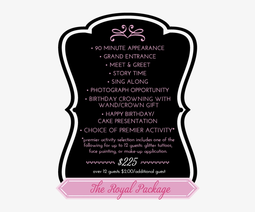 Each Package Includes Our Unique Format, Princess With - Princess Party Enchantment, transparent png download