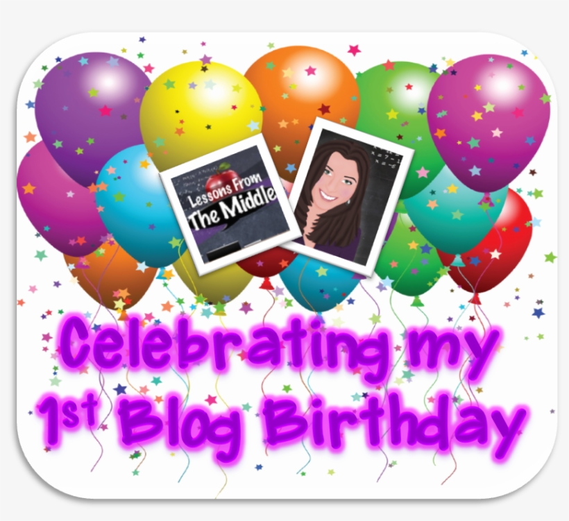 Celebrating My First Blog Birthday - Party Balloons Shower Curtain, transparent png download