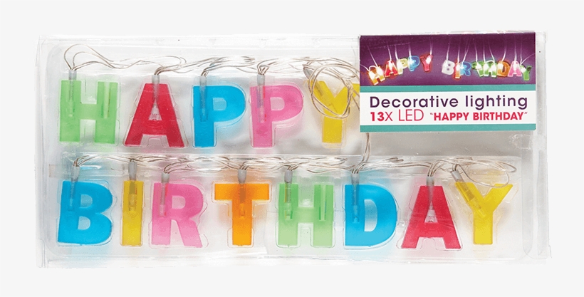 Happy Birthday String Lights - Kikkerland Happy Birthday Lights, transparent png download