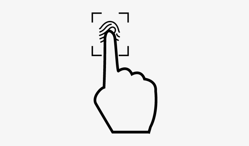 Fingerprint Scanning Vector - Icono De Huella Digital, transparent png download