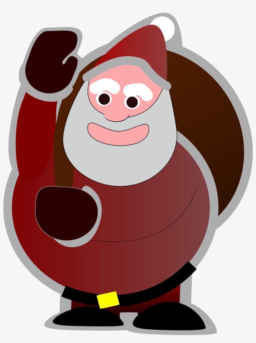 Santa Christmas Xmas Peace Symbol Sign 1979px 292 - Santa Christmas Symbols, transparent png download