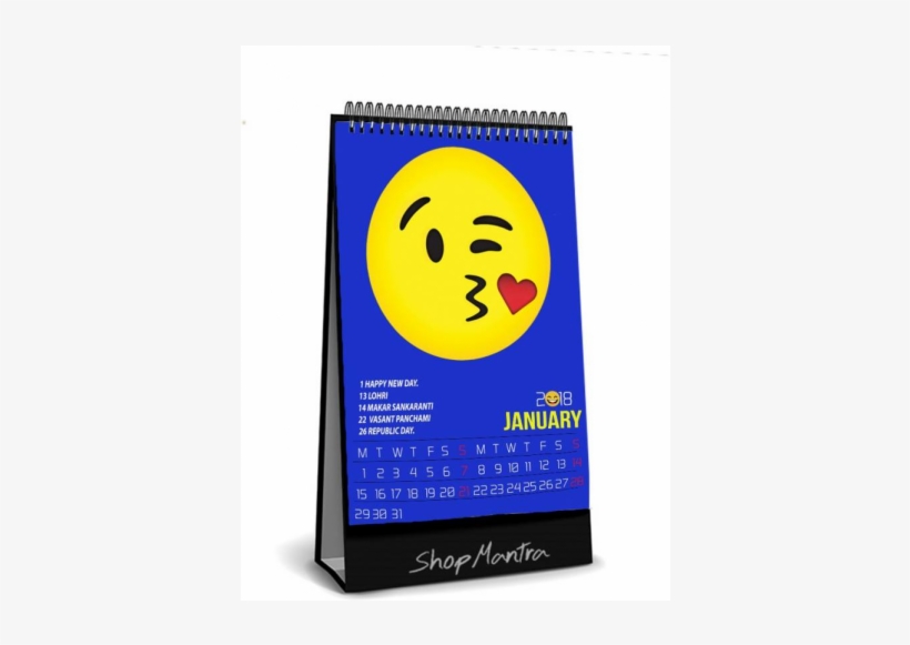 Radhika Store Radhika Store Funny Emoji Icon Desk Calender - Calendar, transparent png download