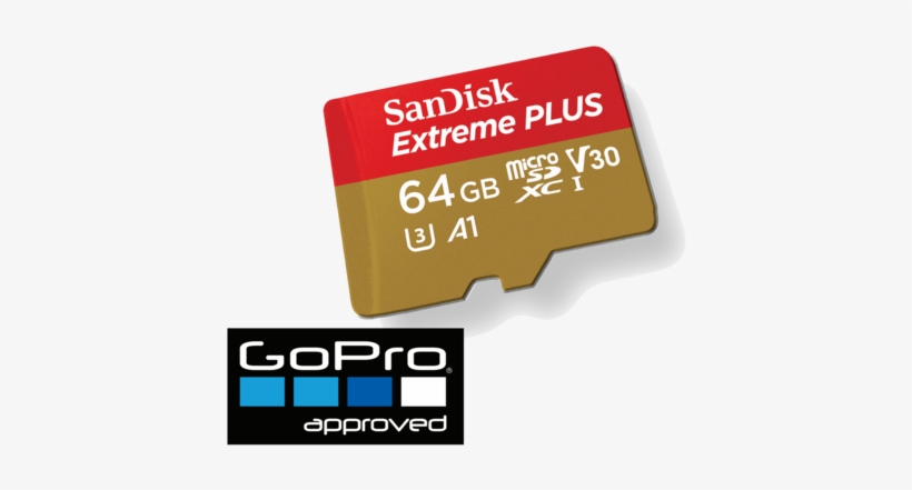 Sandisk Extreme Plus 64gb Microsd Card - Sandisk 64gb Micro Extreme Plus, transparent png download