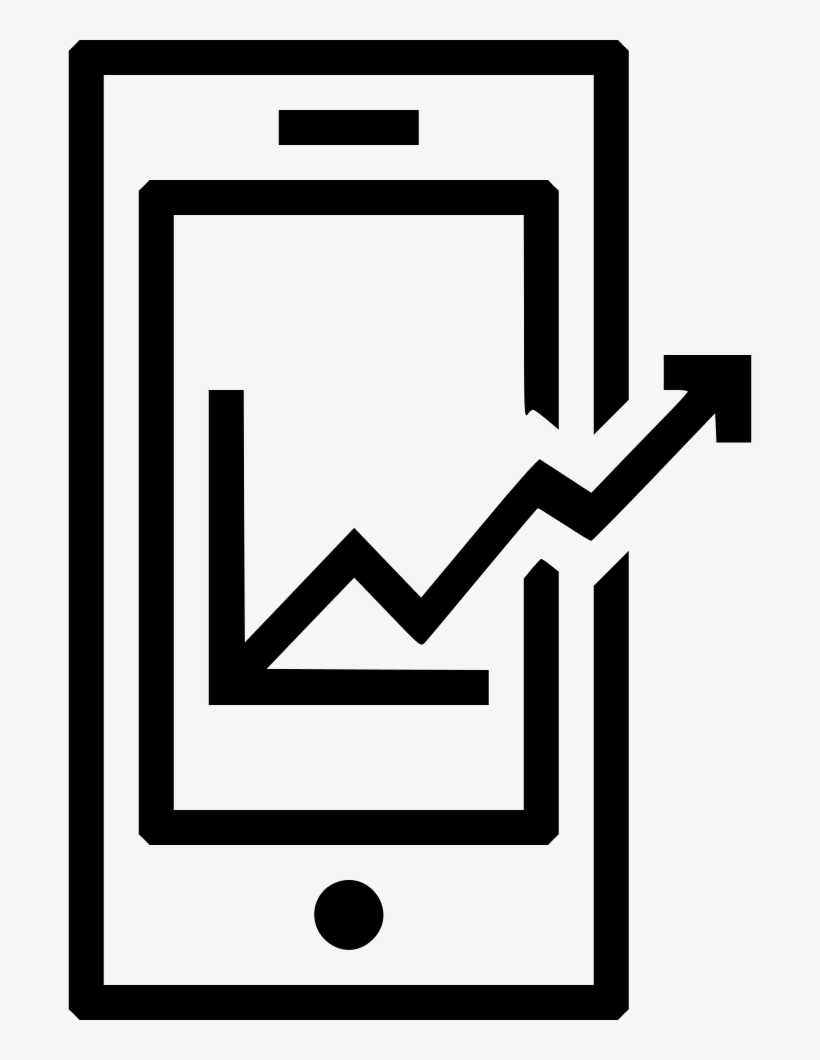 Mobile Marketing Growth Chart Management Comments - Marketing Icon Vector Png, transparent png download